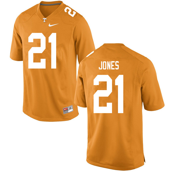 Men #21 Jacquez Jones Tennessee Volunteers College Football Jerseys Sale-Orange